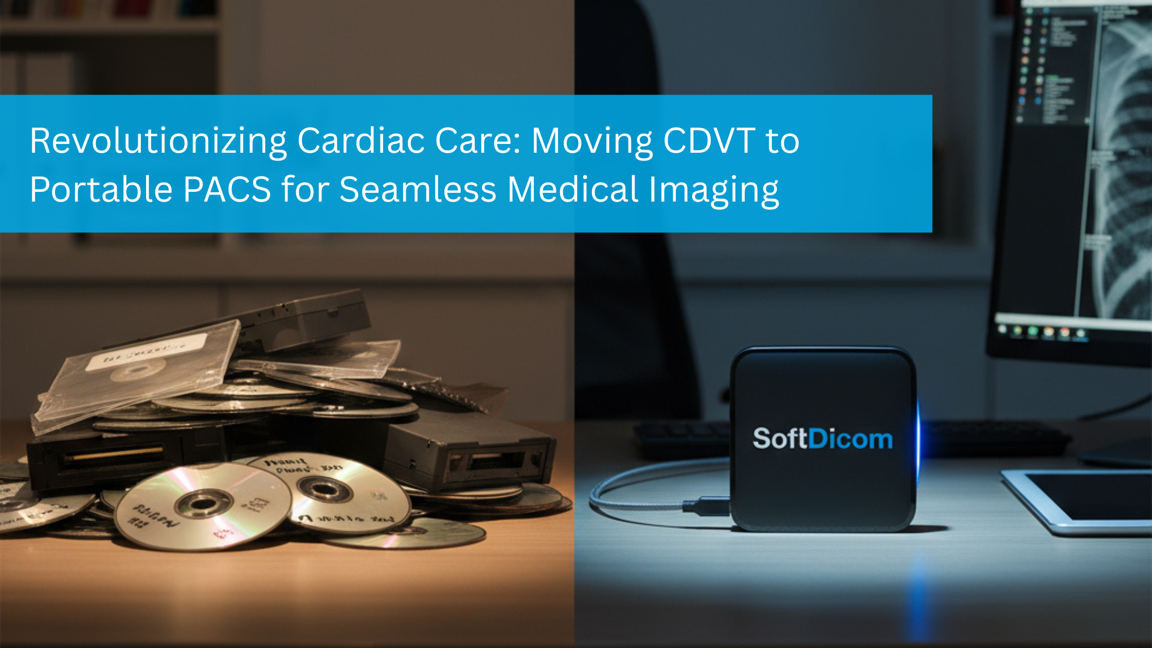 Portable PACS solution for remote cardiac imaging