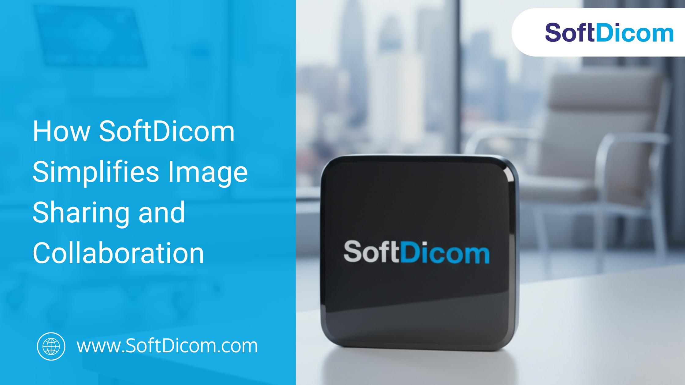 Healthcare professional reviewing DICOM images on a portable device using SoftDicom